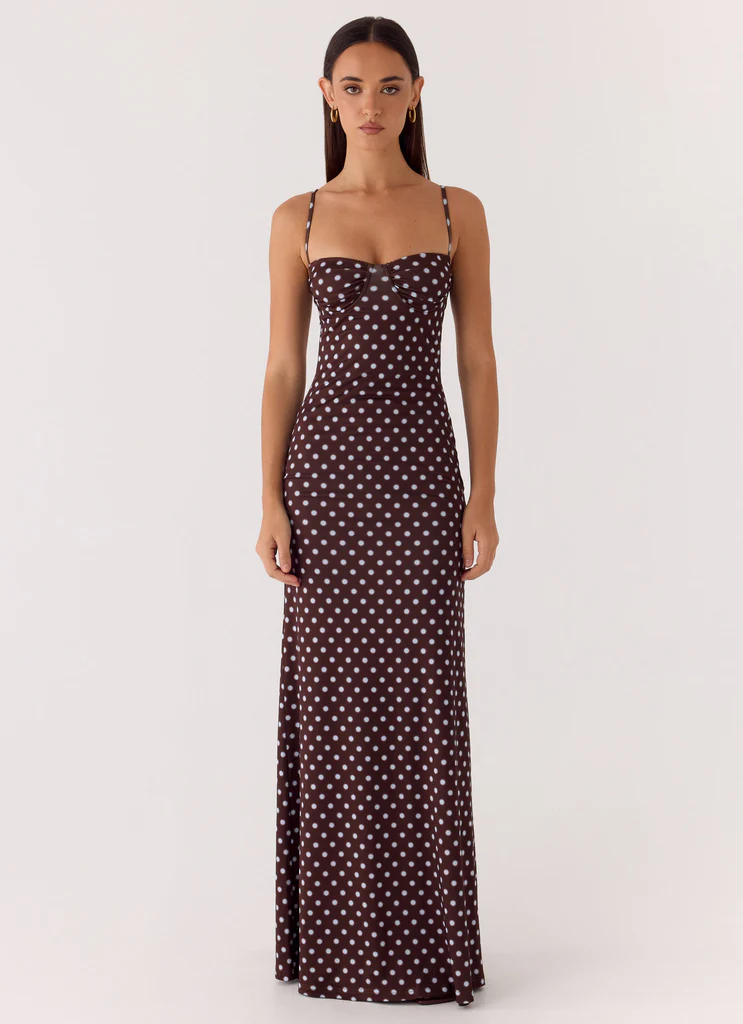 Vestito Maxi Vamonos – Punto Blu Cioccolato Vestito Maxi Vamonos - Punto Blu Cioccolato