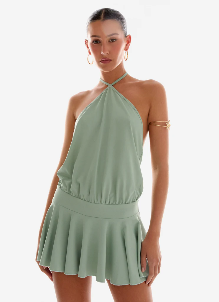 Mable Mini Vestito - Verde