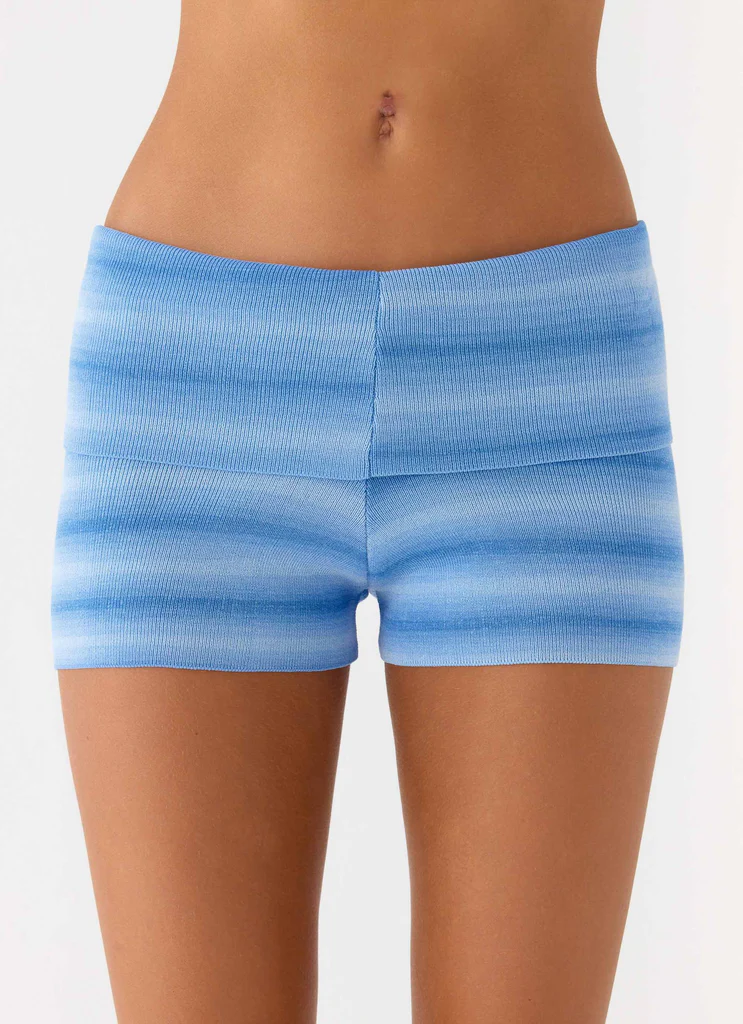 Pantaloncini in maglia Lay Back - Cielo