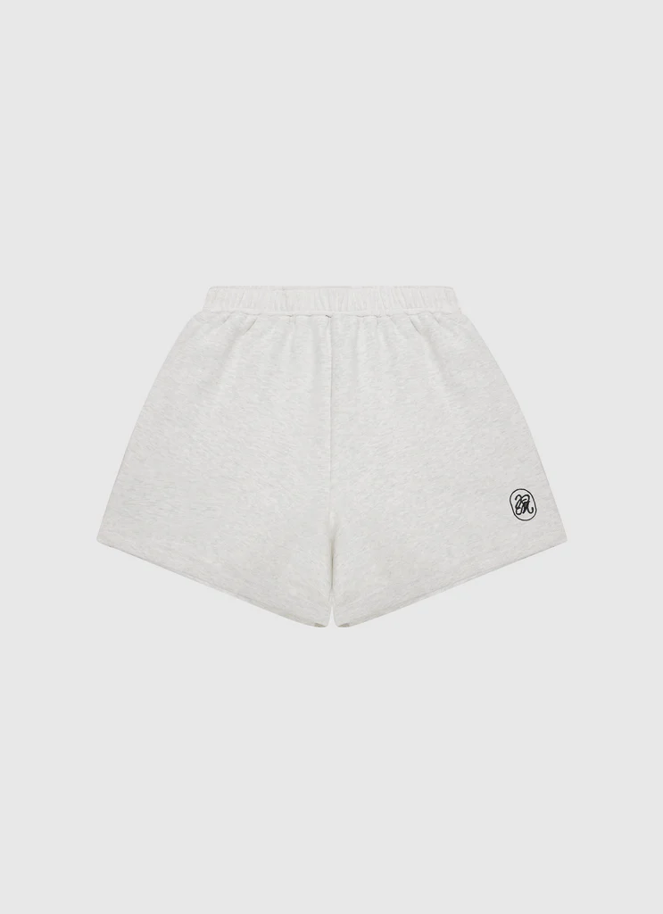 Pantaloncini in Cotone Firmati - Avorio