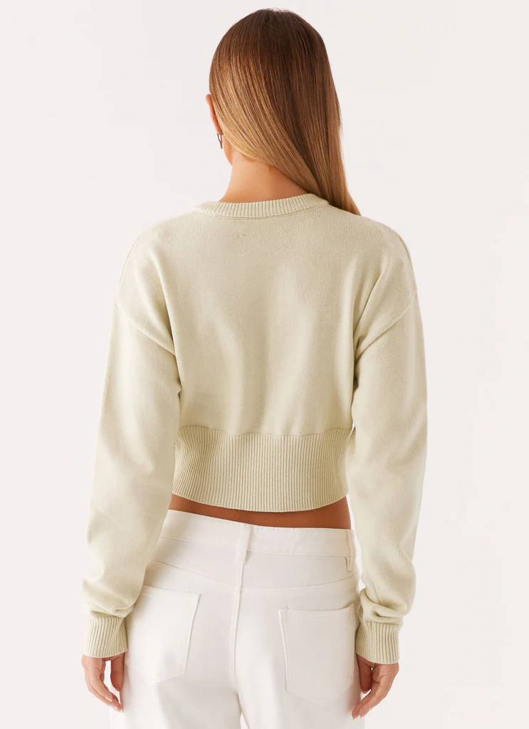 Cardigan A Maglia It's Happening - Salvia