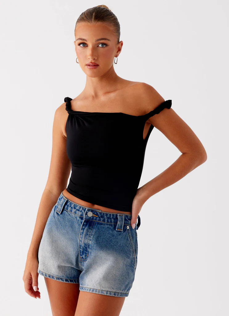 Shorts in Denim Frida - Blu Lavaggio Vintage