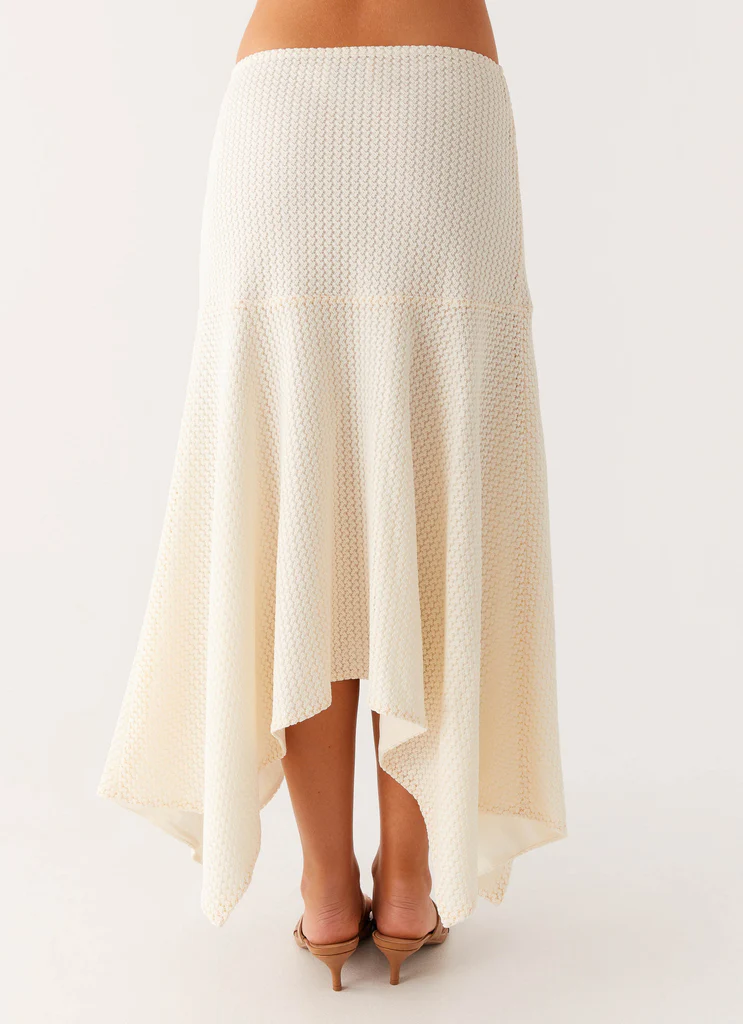 Evaden Midi Slim con Vita Bassa - Avorio