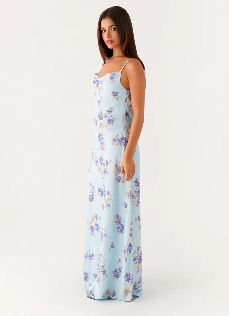Liana Cowl Maxi Dress - Stampa