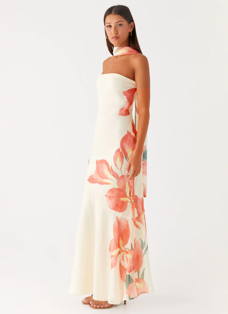 Abito Maxi Under The Pagoda - Fiore Siena
