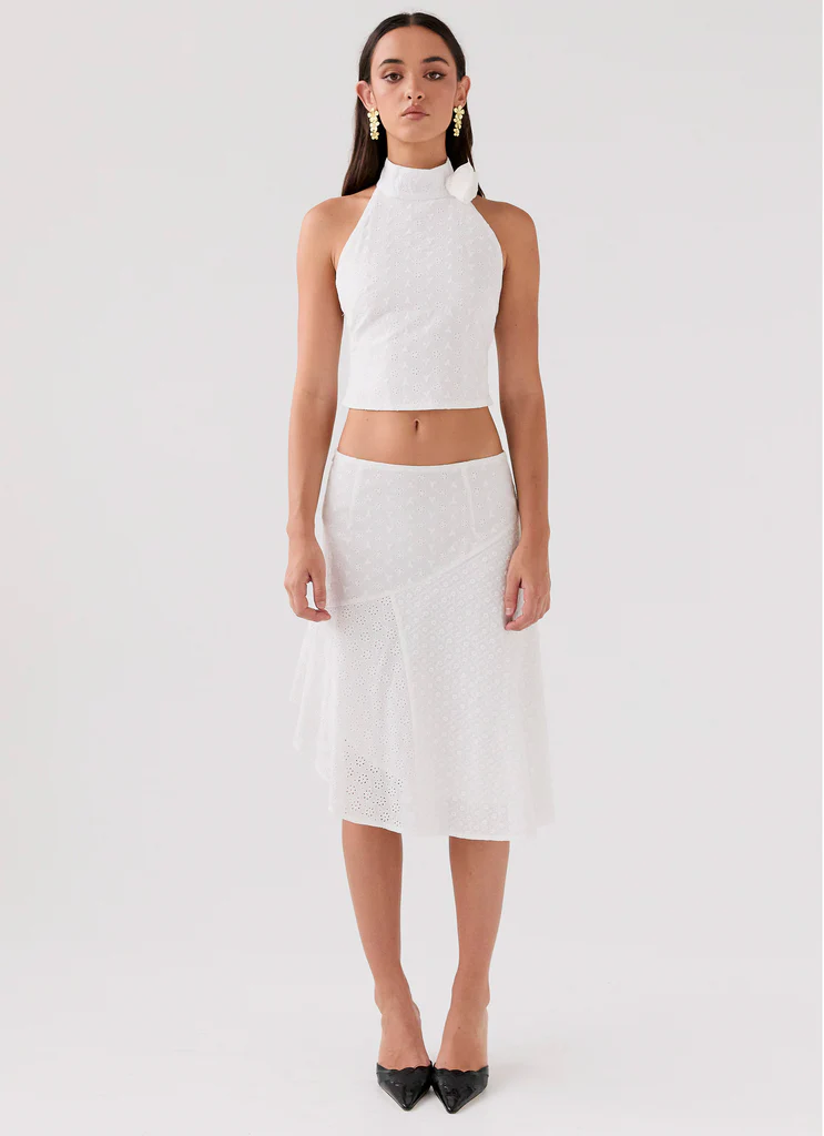 Top Rosa Alice In Love - Bianco