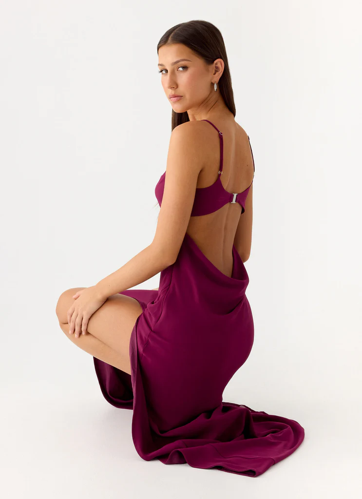 Abito Maxi Alouette - Prugna