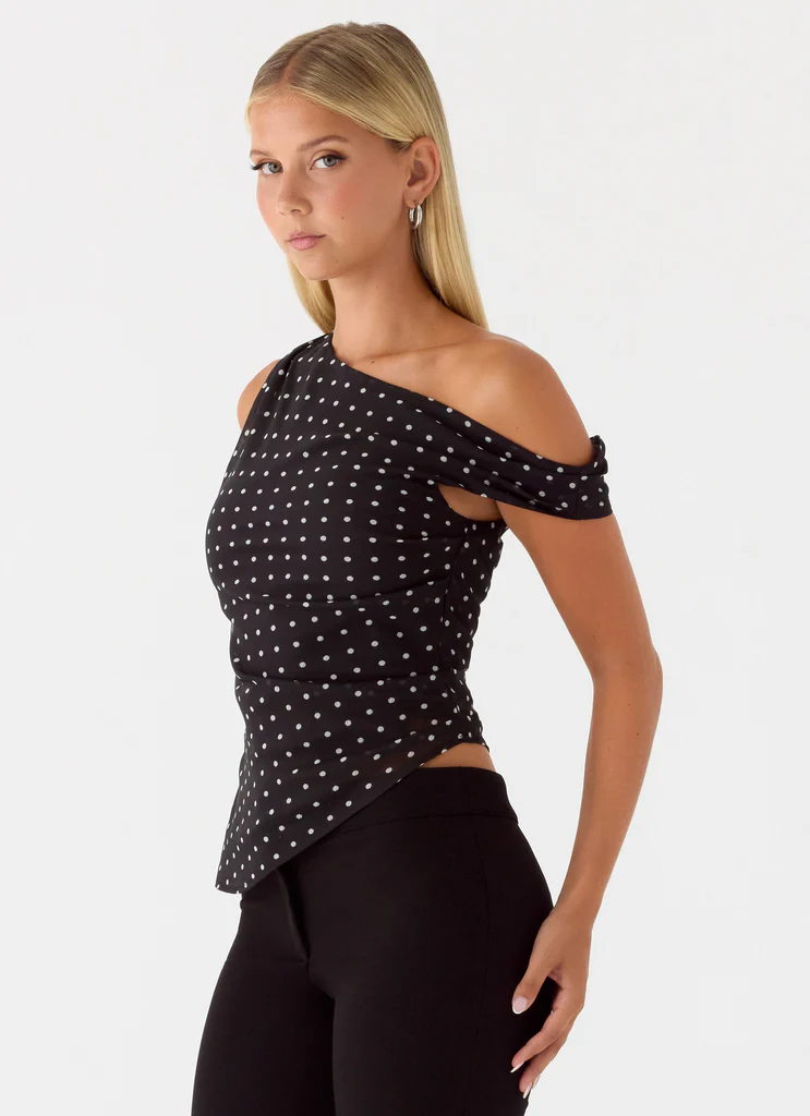 Top Monospalla Stereotype - Puntini Neri