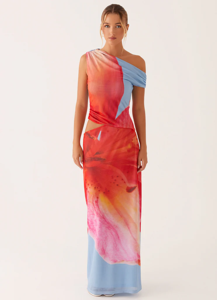 Abito Maxi Santa Monica – Fiore Blu Abito Maxi Santa Monica - Fiore Blu