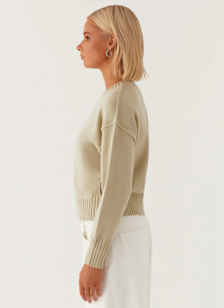 Maglione oversize Thelma - Verde pastello