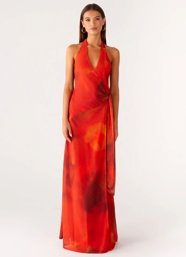 Abito Maxi So Chic - Scarlet Blur