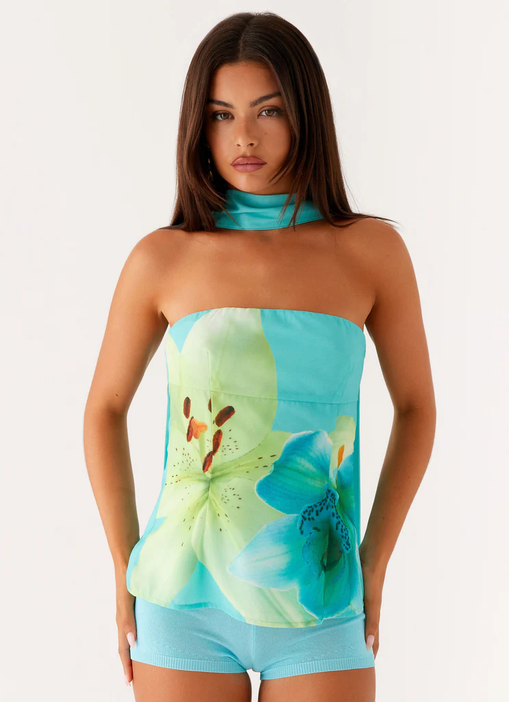 Top Sciarpa Blaise - Fiore di Turquoise
