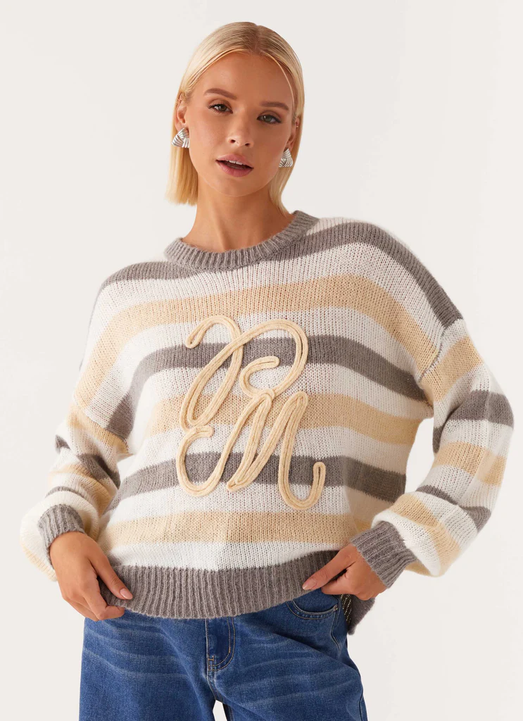 Maglione Oversized con Stampa del Personaggio Principale
