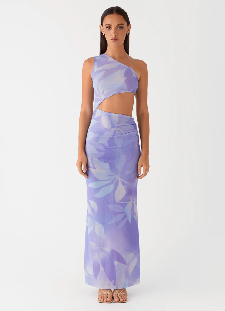 Abito Maxi in Maglia Shadows In The Sun - Pioggia Viola