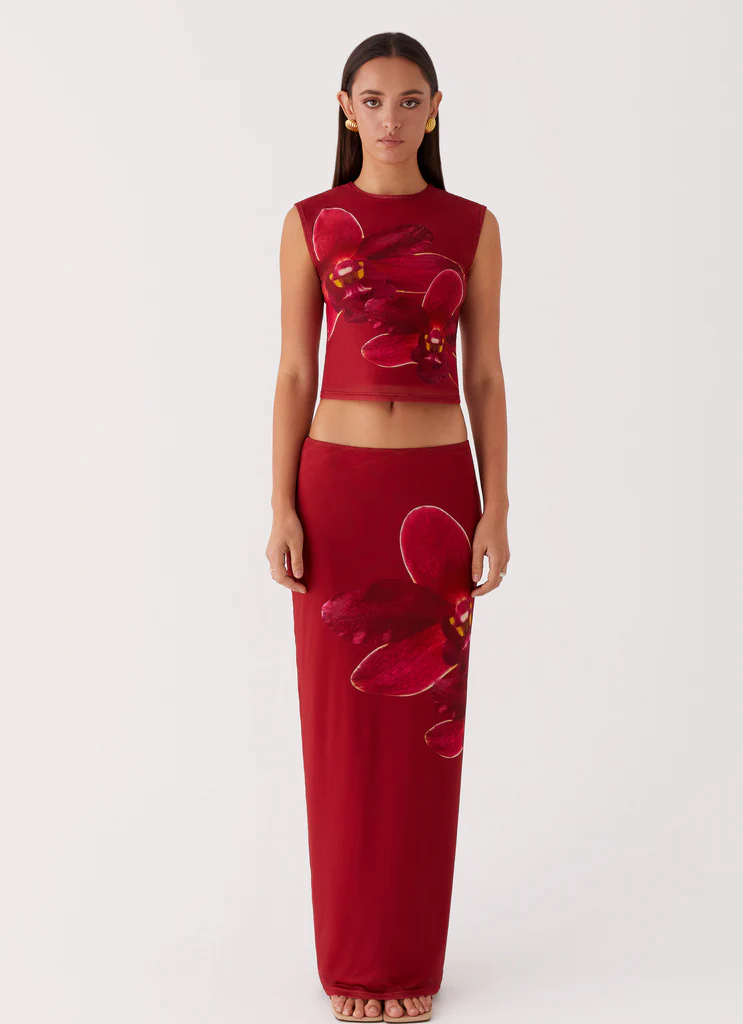 Gonna Maxi in Mesh Waiting For Dawn - Rosa