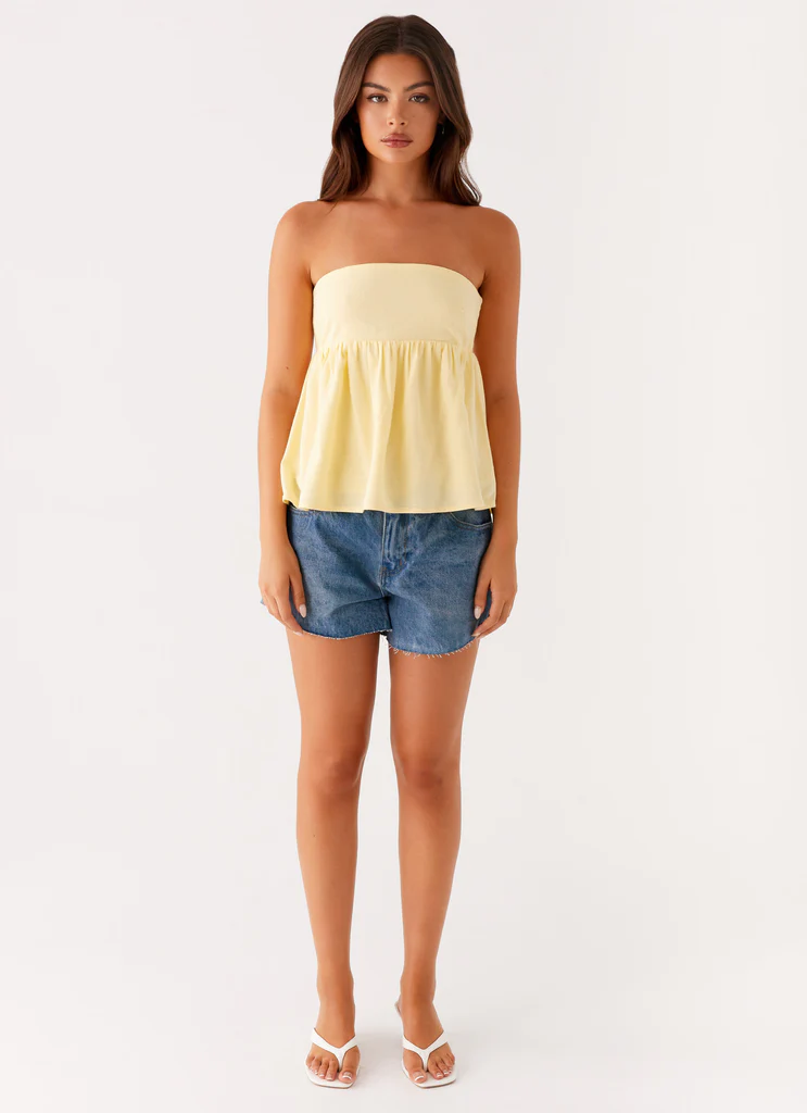 Cassie Tube Top – Giallo Cassie Tube Top - Giallo