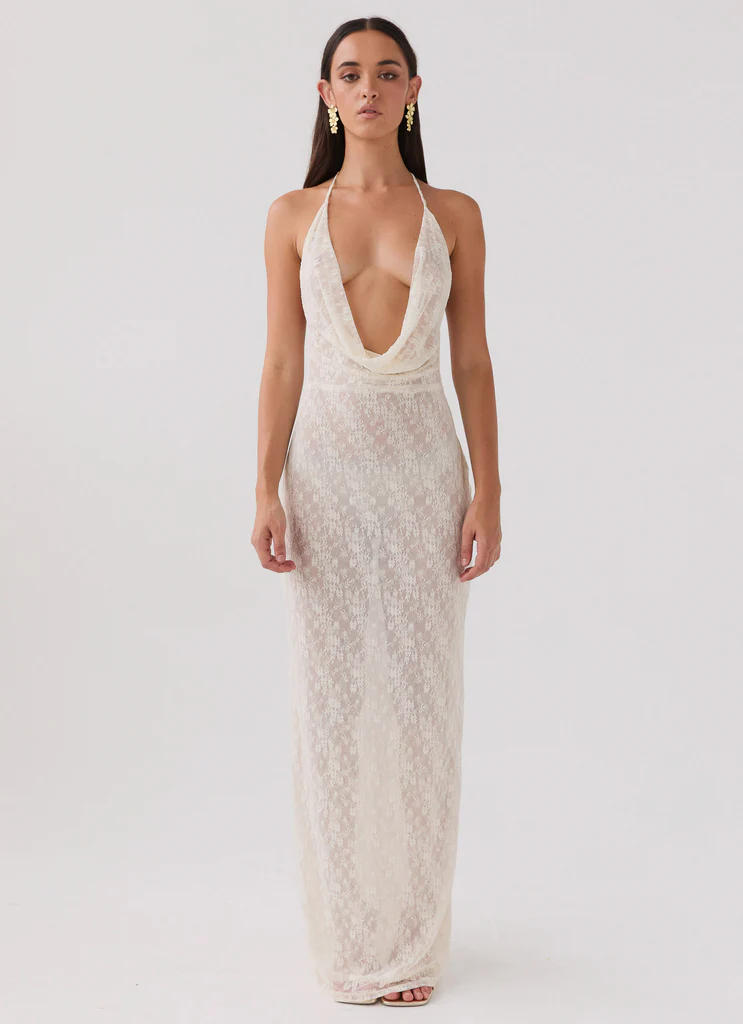 Abito Maxi Champagne Coastline - Avorio
