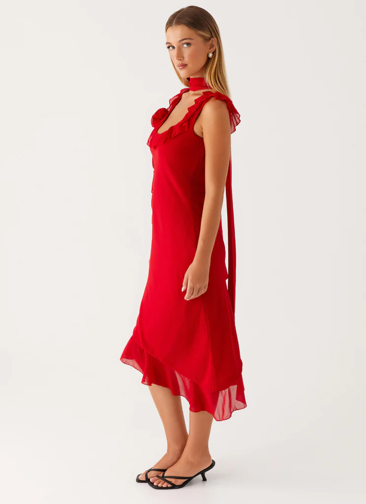 Vestito Midi Fariday - Rosso