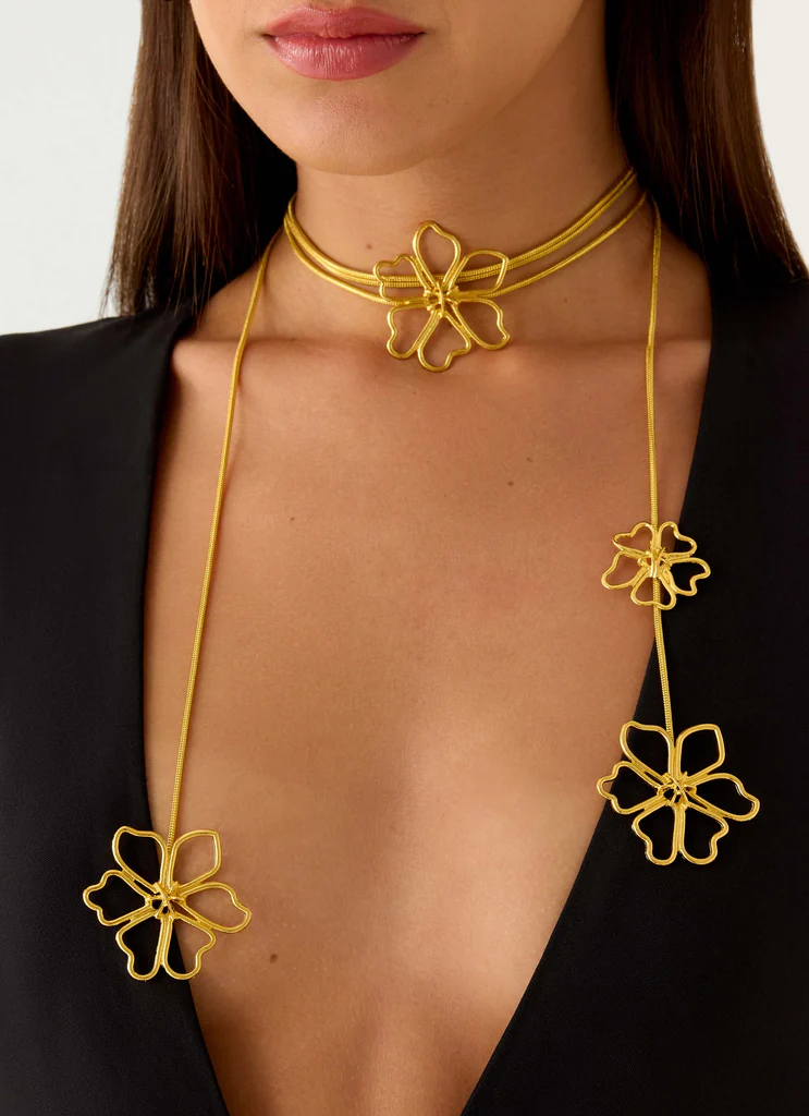 Collana di Fiori Selvatici - Oro