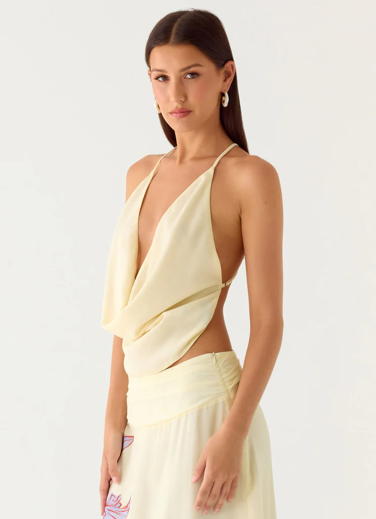 Top con collo a camicia Sweet Charm - Avorio