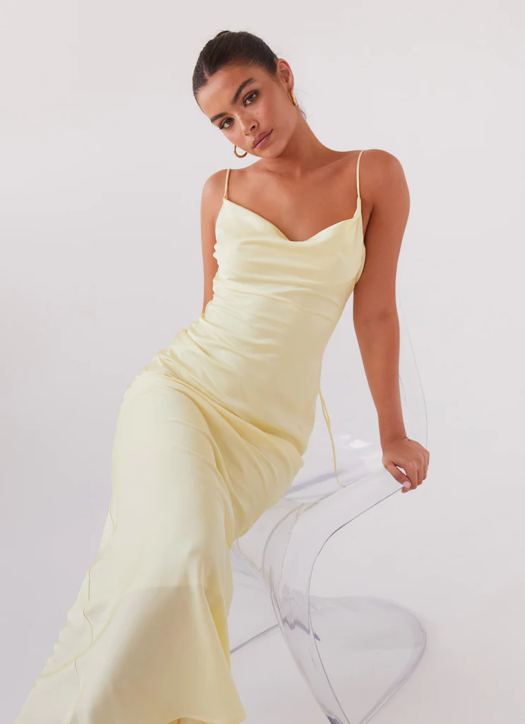 Gonna Maxi in Seta Joanna – Limone Gonna Maxi in Seta Joanna - Limone