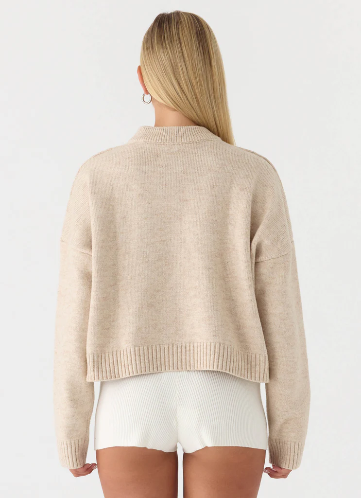 Cardigan a bottoni Cornelia - Avena