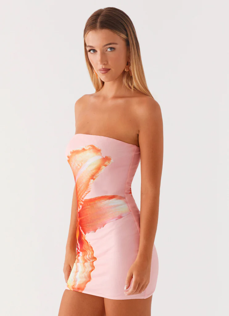 Vestito Mini Full Bloom - Rosa