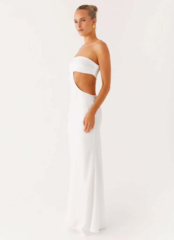 Kiss Me Cut Out Maxi - Avorio