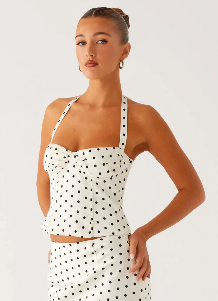 Top Breanne - Puntini Bianchi