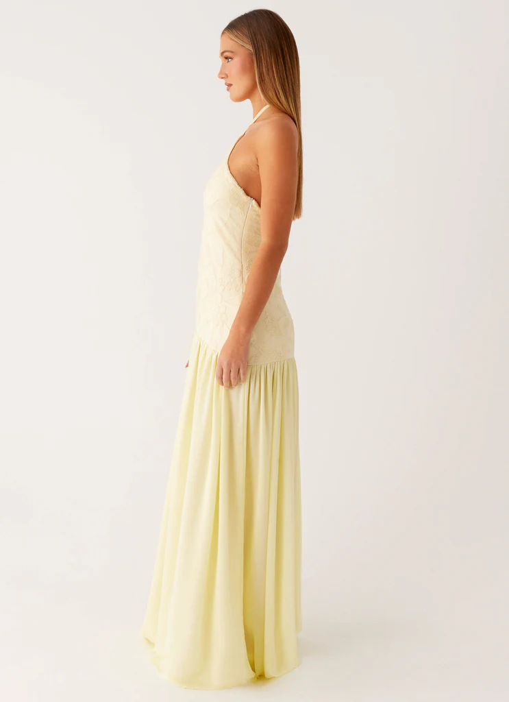 Gonna Maxi con Perline Janelle - Giallo