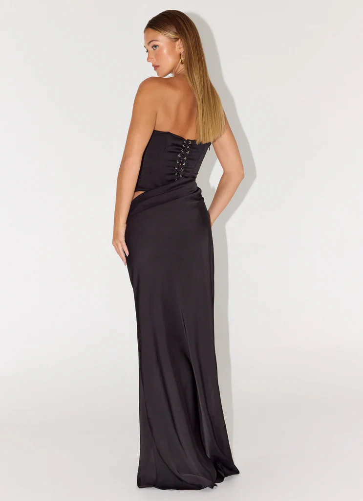 Abito Maxi Corset Emory - Nero