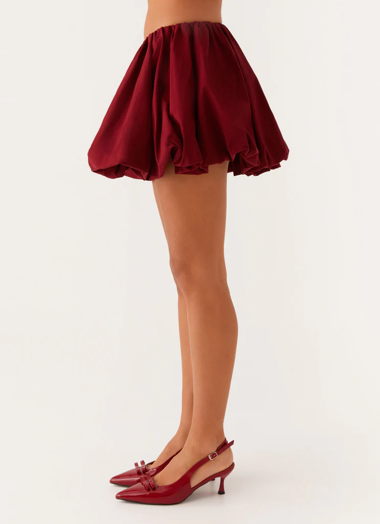 Vesper Bubble Mini Skirt - Melo