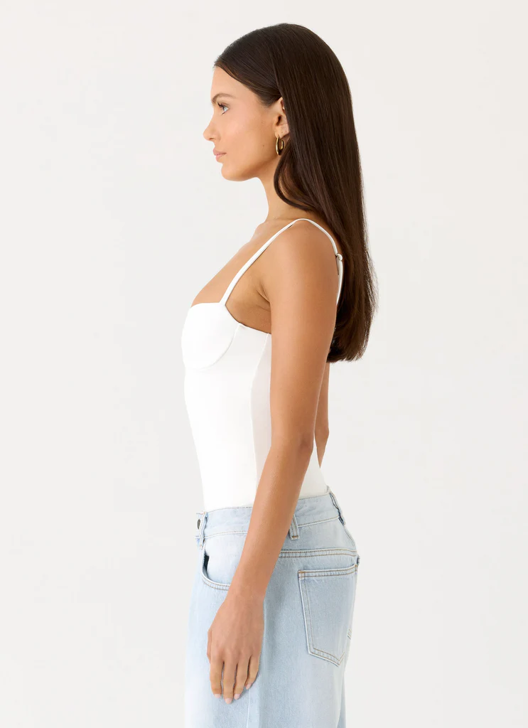 Body con ferretto Ame - Bianco