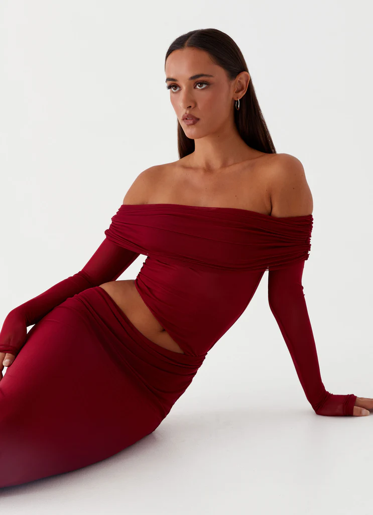 Abito Maxi Emery - Rosso Ciliegia