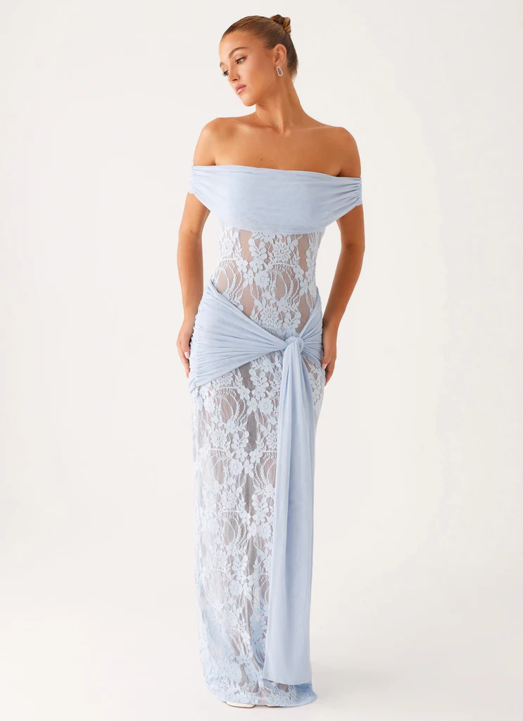 Abito Maxi Gracie Twist - Blu