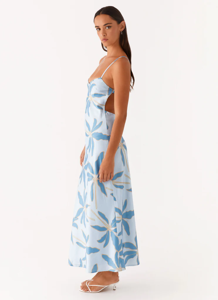 Alisha Midi Dress - Blu Opulento