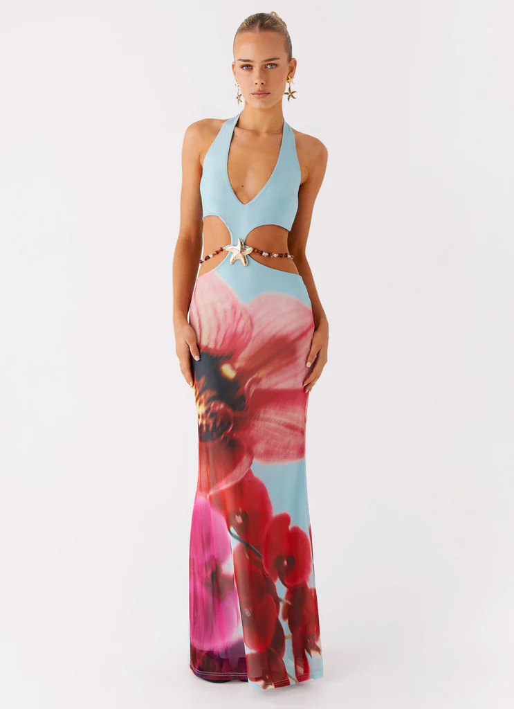 Abito Maxi Time To Dance – Fiore Turquoise Abito Maxi Time To Dance - Fiore Turquoise