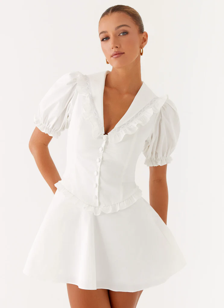 Seana Mini Dress – Bianco Seana Mini Dress - Bianco