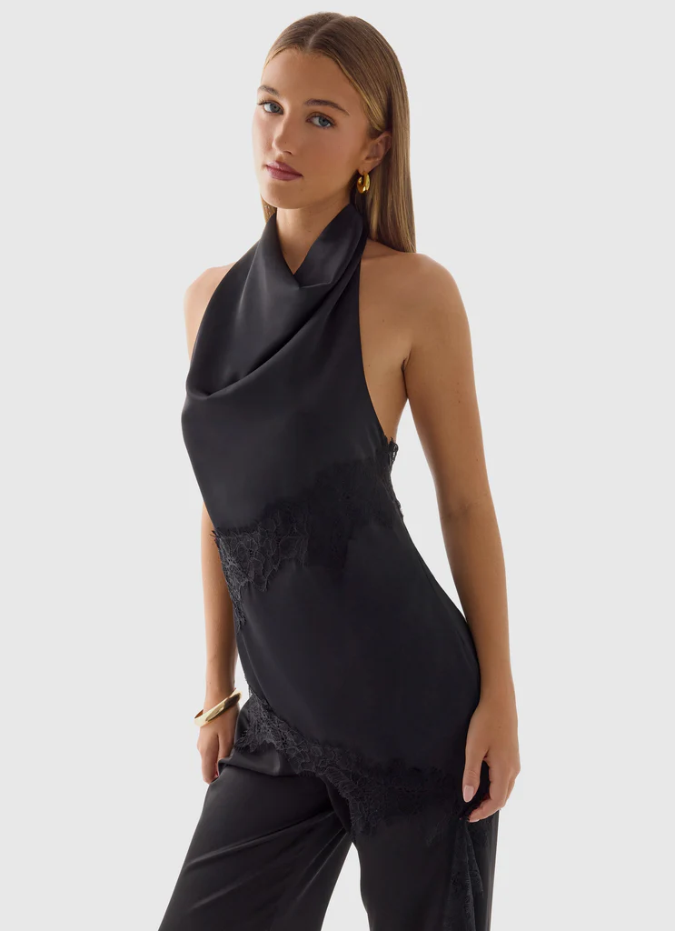 Top a collo Emilee - Nero