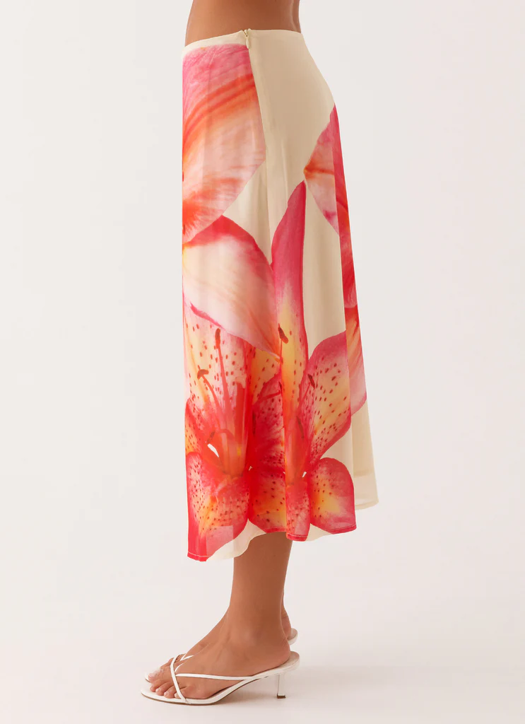 Minigonna Midi Estiva - Fiori Gialli