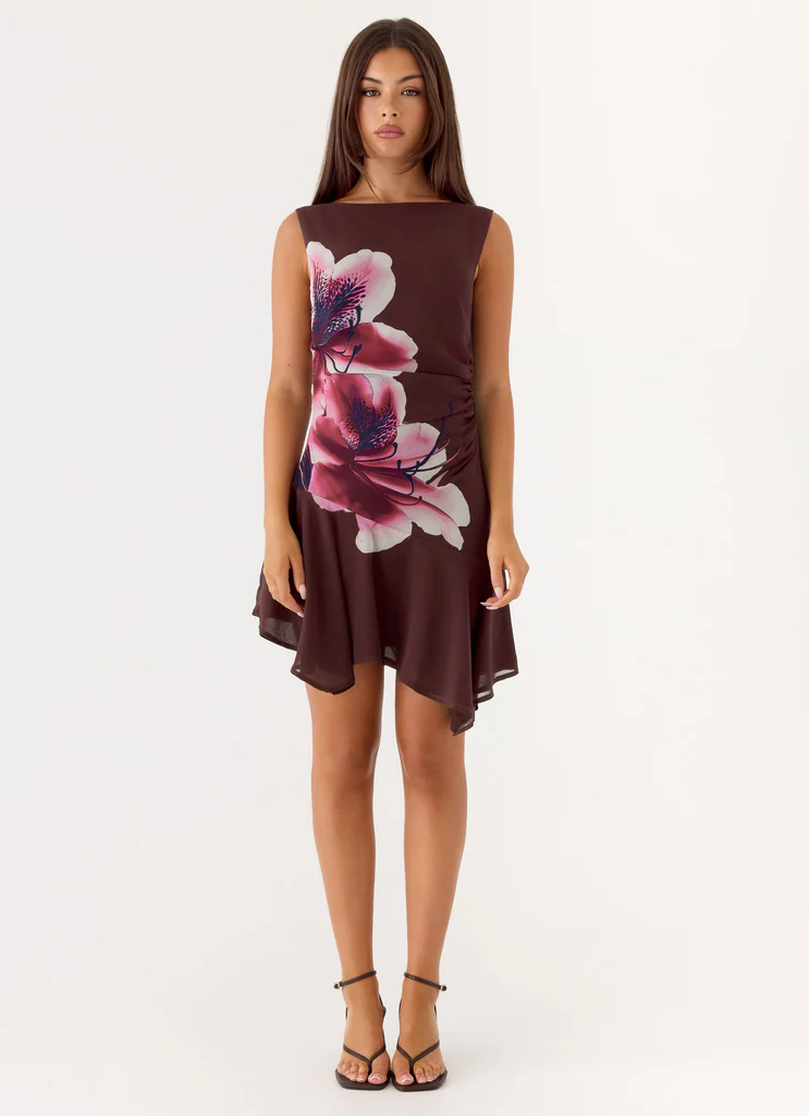 Vestito Mini Asimmetrico Maris - Fioritura di Velluto