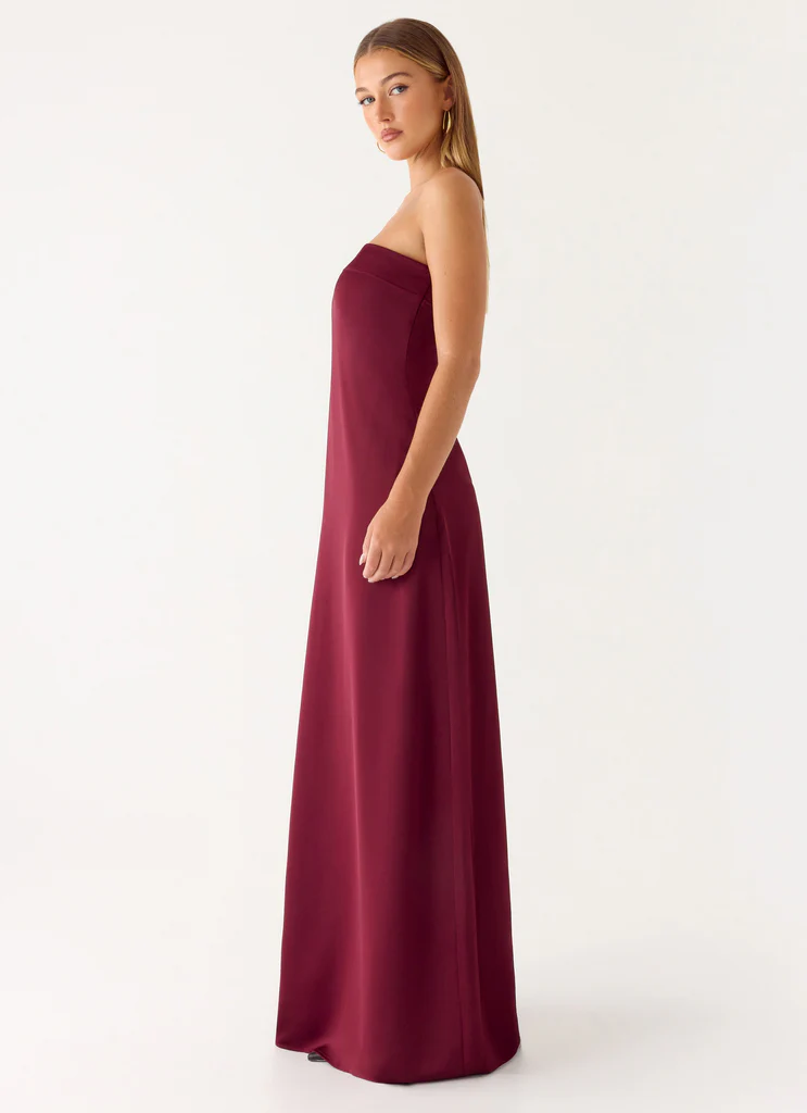 Abito Maxi Jiana - Merlot
