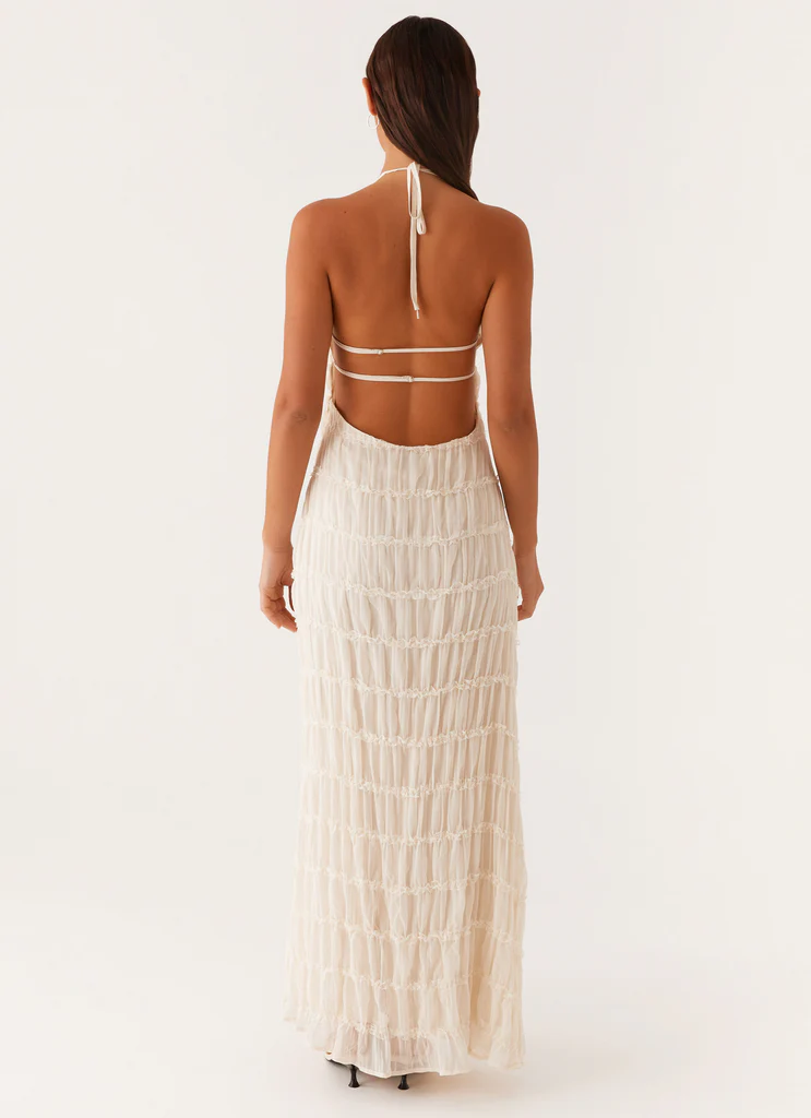 Aullie Maxi Dress - Avorio