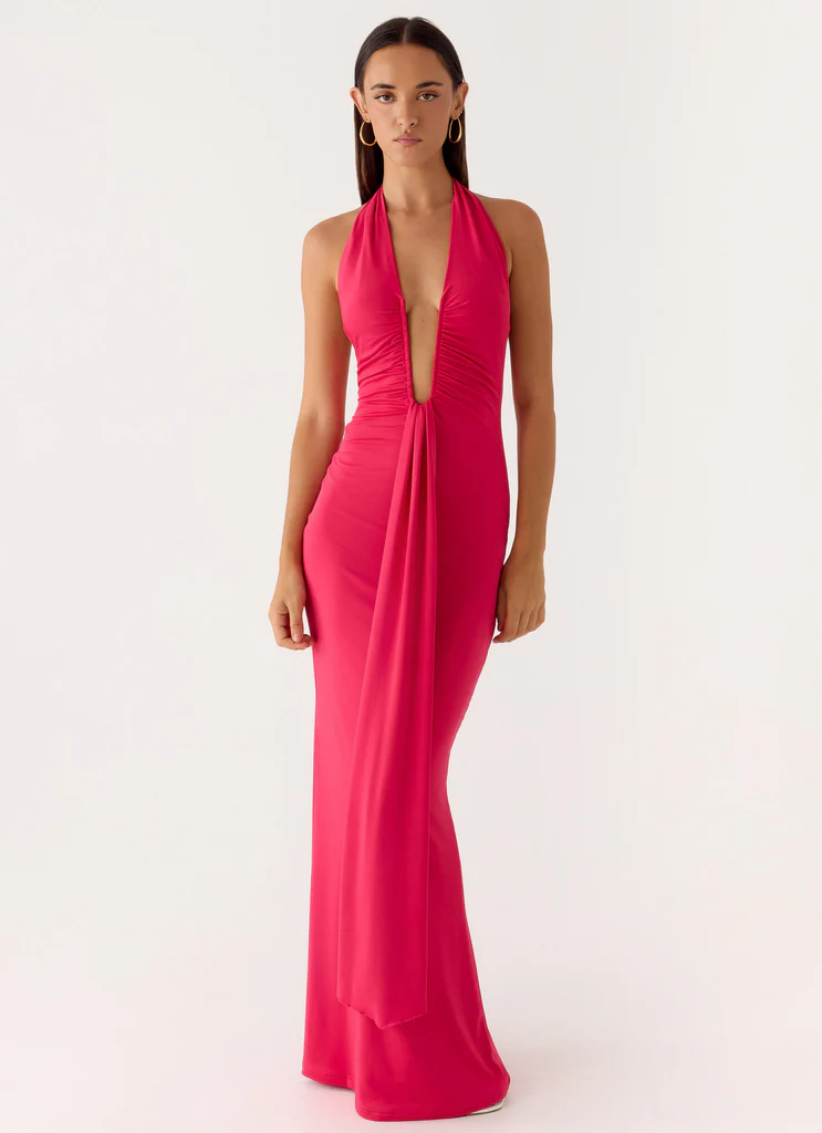 Abito Maxi Emiliana - Rosso Magenta