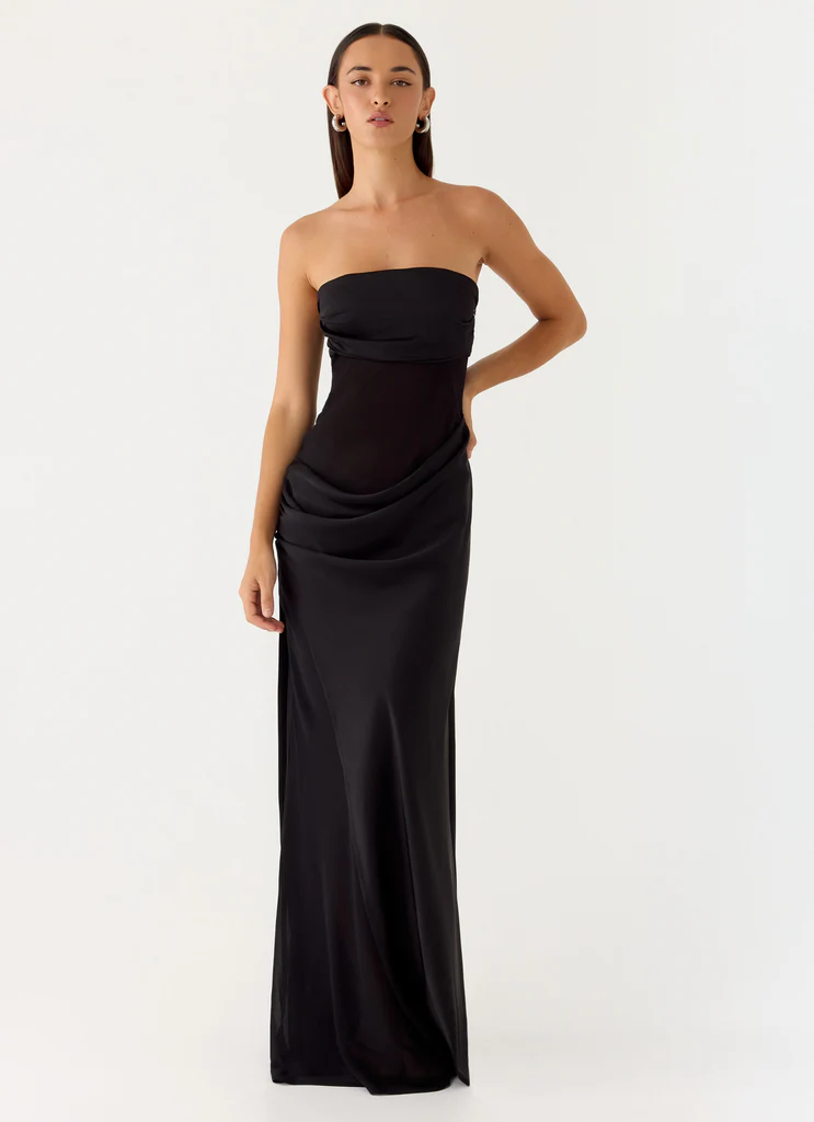 Abito Maxi Champagne Skies - Nero