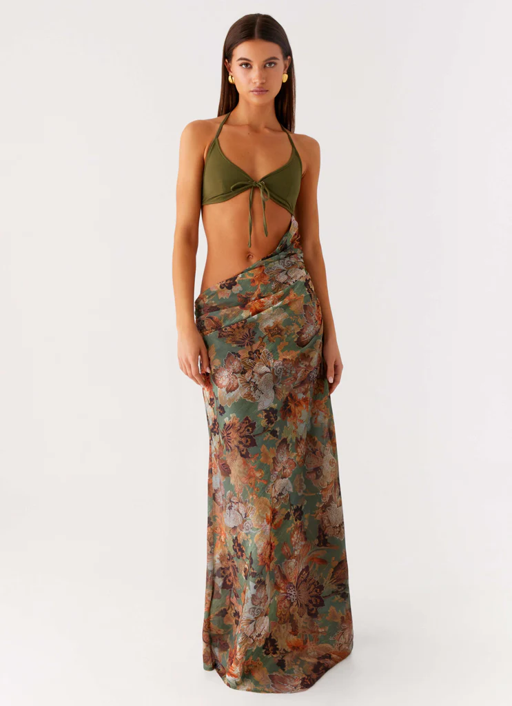 Abito Maxi Overgrown - Fiori Vintage