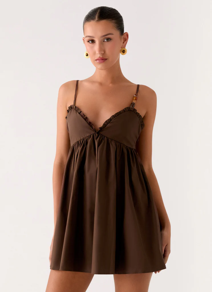 Jonas Mini Dress - Marrone