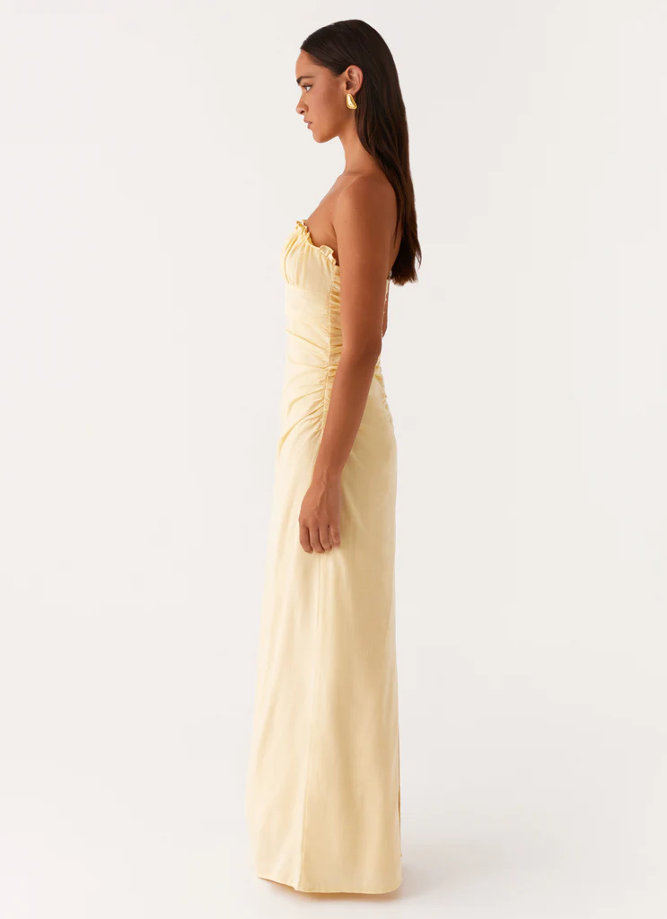 Abito Maxi Xena con Raccordo - Giallo