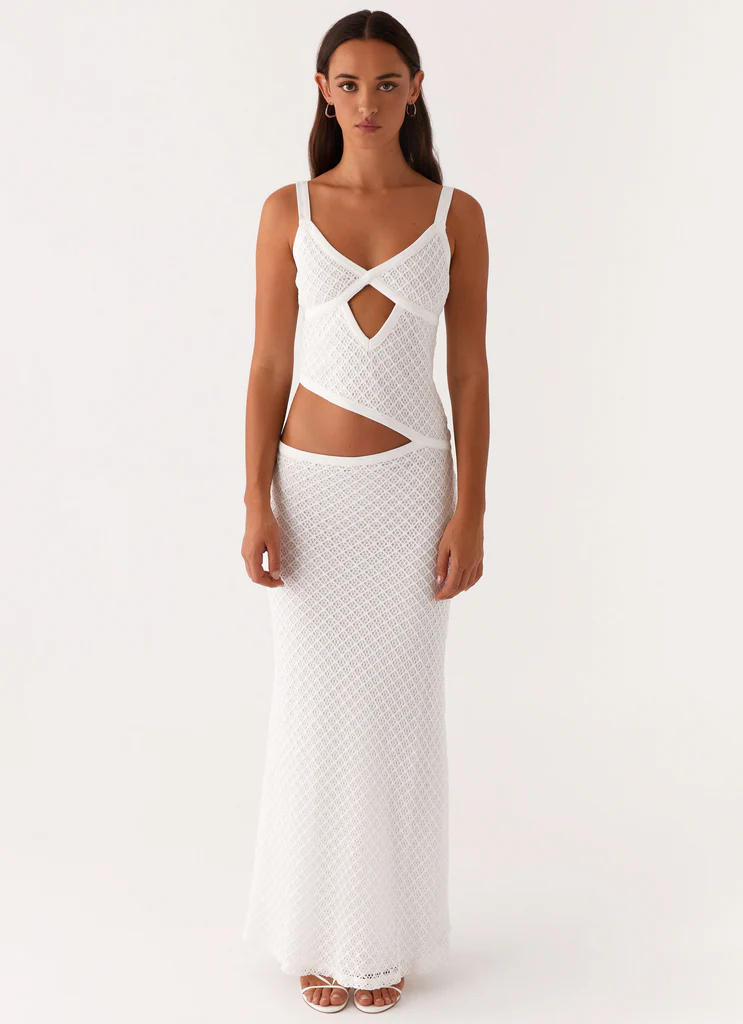 Abito Maxi Jocelyn - Bianco in Pizzo