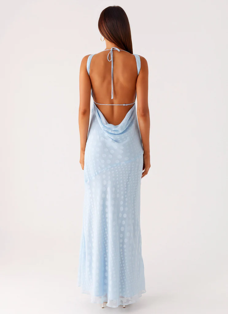 Abito Maxi in Chiffon Sundance – Blu Abito Maxi in Chiffon Sundance - Blu